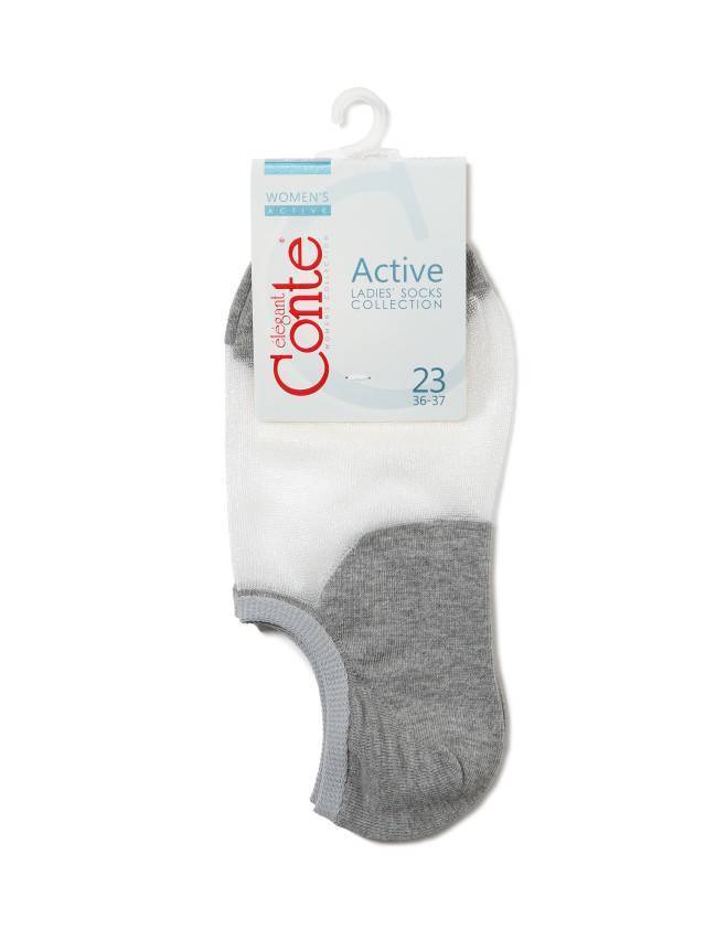 Шкарпетки жіночі бавовняні ACTIVE (ультракороткі) 18С-4СП, р.36-37, 000 сірий - 3