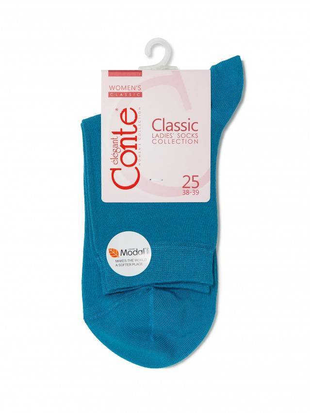Шкарпетки жіночі віскозні CLASSIC (мікромодал) 13С-64СП, р. 23, 000 темно-бірюзовий - 3