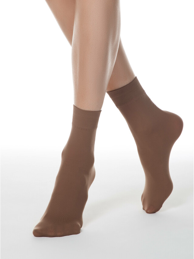 Шкарпетки жіночі MICROFIBRA 50 (1 пара),р. 23-25, bronz - 1