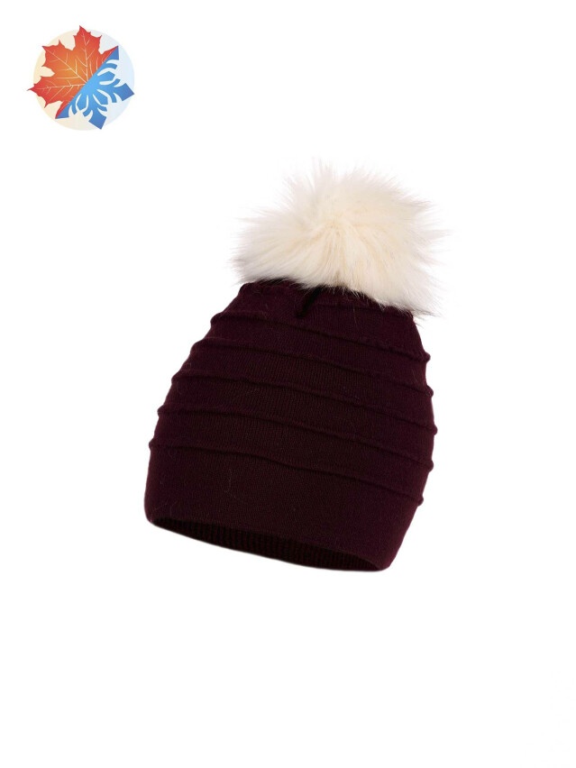 Шапка дитяча ESLI 17С-43СП, р.54, винний - 1