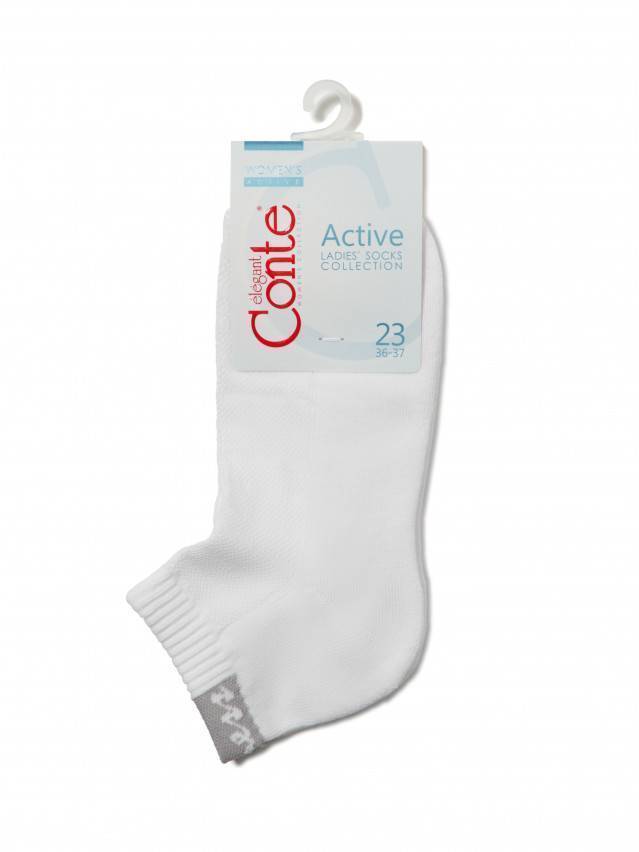 Шкарпетки жіночі бавовняні ACTIVE (короткі, махр. стопа) 16С-92СП, р. 23, 091 білий - 3