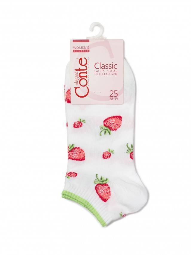 Шкарпетки жіночі бавовняні CLASSIC (короткі),р. 23, 109 білий - 3