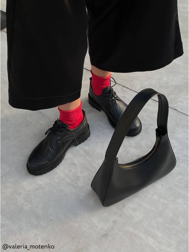Шкарпетки жіночі віскозні CLASSIC (люрекс, без резинки) 17С-16СП, р.36-37, 000 червоний - 1