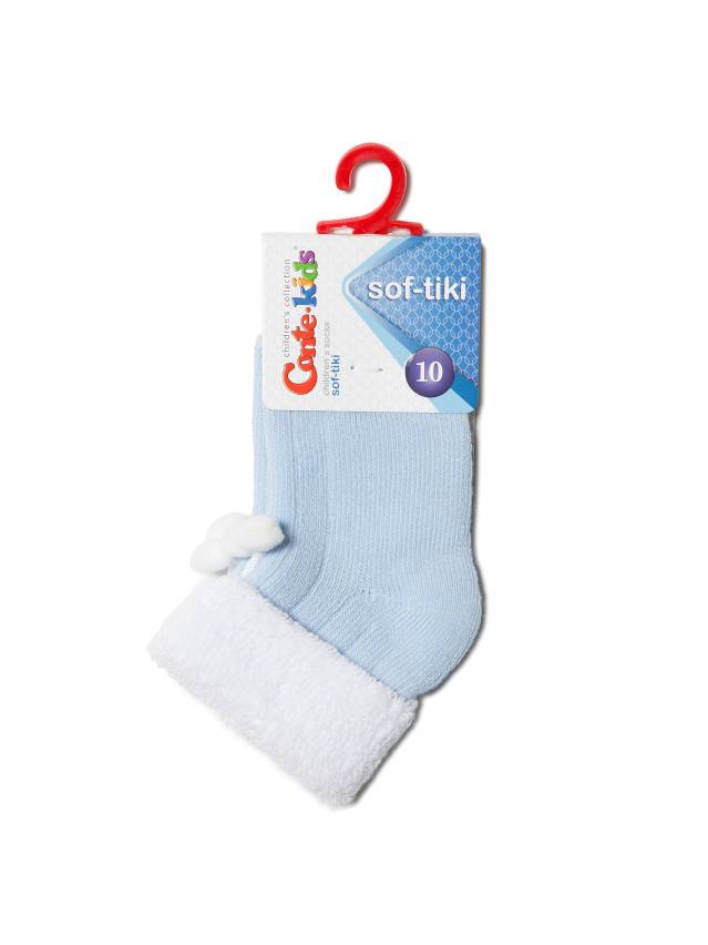 Шкарпетки дитячі SOF-TIKI (з відворотом, декор),р. 10, 212 блакитний - 2