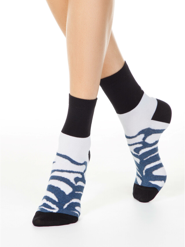 Шкарпетки жіночі бавовняні ESLI CLASSIC 15С-20СПЕ, р.23, 114 джинс - 1