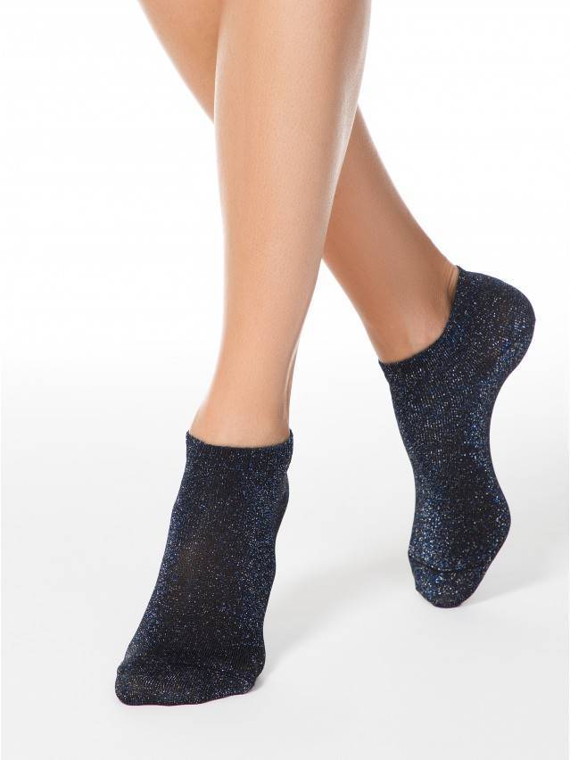 Шкарпетки жіночі віскозні ACTIVE (короткі, люрекс) 18С-3СП, р.36-37, 000 чорний - 1