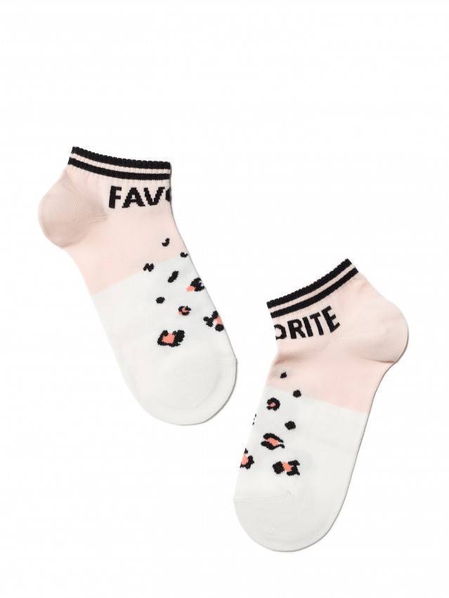 Укорочені спортивні жіночі шкарпетки з бавовни, однотонні і з малюнками. - 2