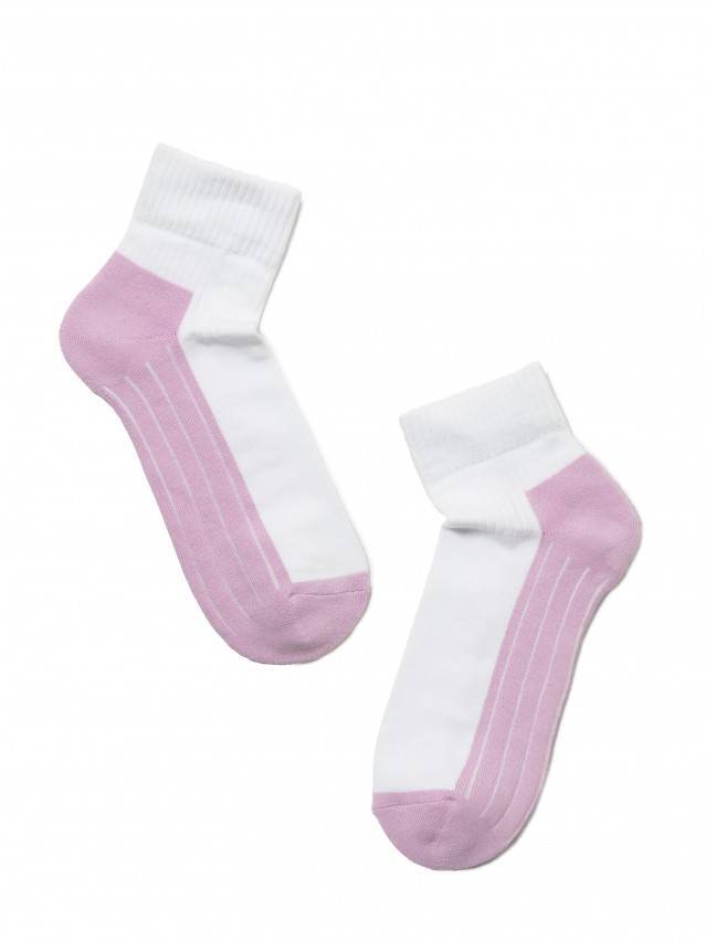 Шкарпетки жіночі бавовняні ACTIVE (махрова стопа),р. 23, 026 білий-бузковий - 2