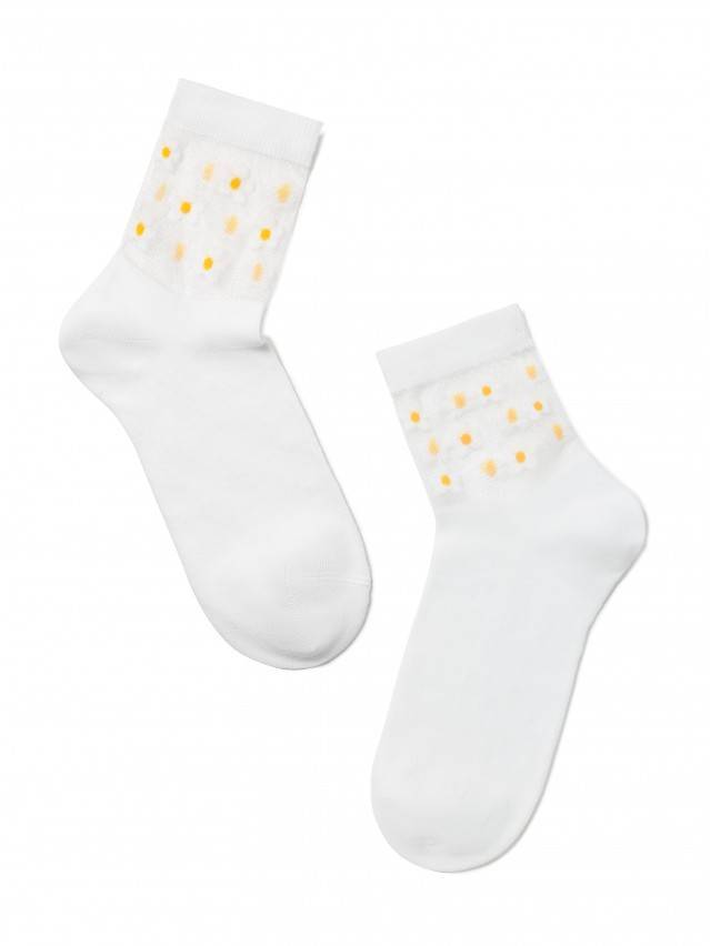 Шкарпетки жіночі бавовняні CLASSIC (rete) 16С-83СП, р. 23, 084 білий - 2