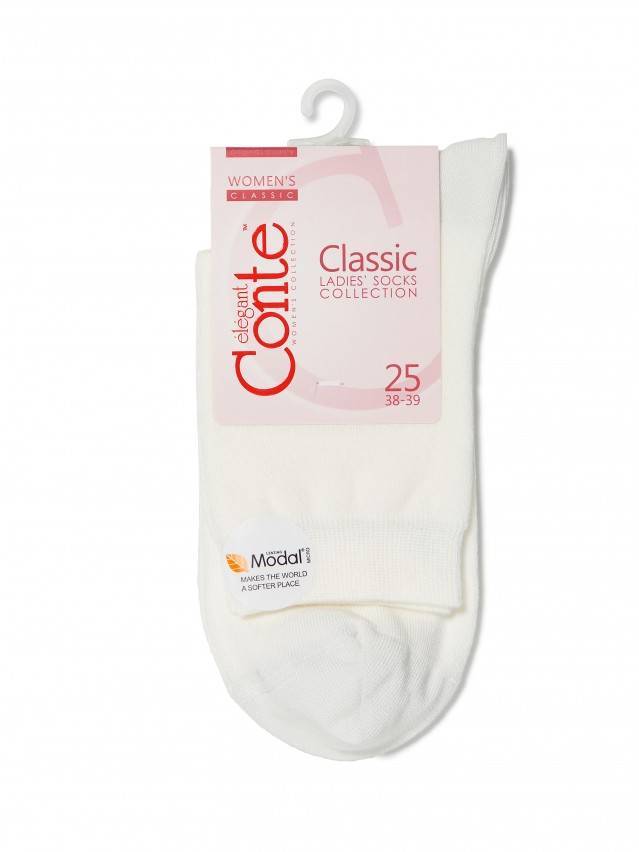 Шкарпетки жіночі віскозні CLASSIC (мікромодал) 13С-64СП, р. 23, 000 молочний - 3