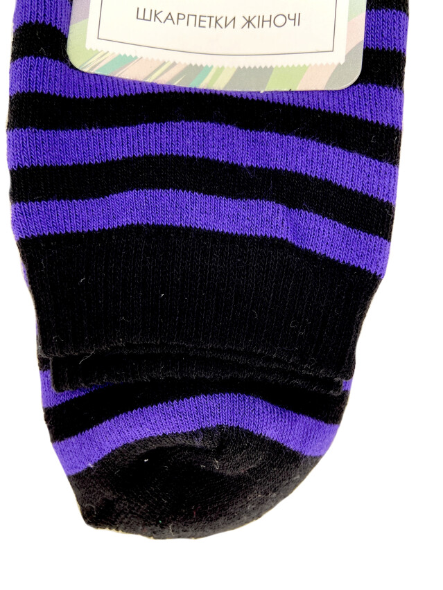 Шкарпетки жін. бавовняні Л&П 140 (махрові),р.36-40, 01 чорно-фіолетовий - 2