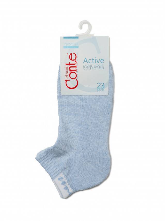Шкарпетки жіночі бавовняні ACTIVE (короткі, махр. стопа) 16С-92СП, р. 23, 091 світло-блакитний - 3