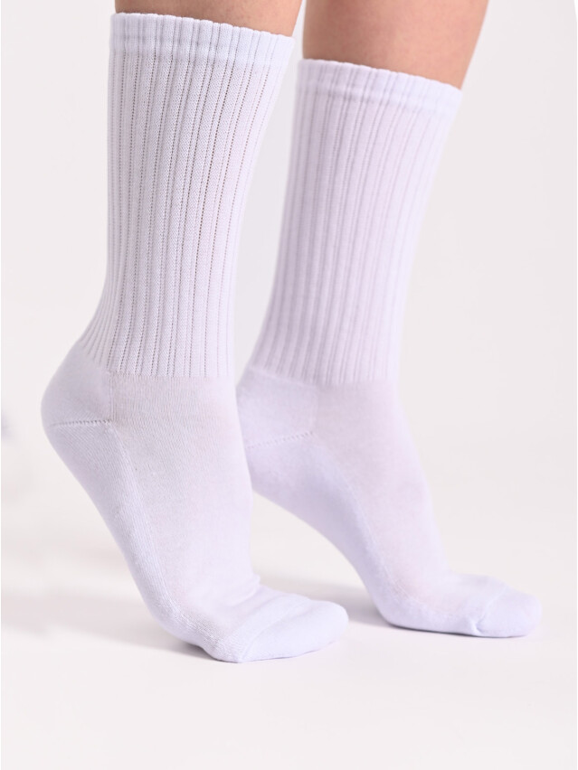 Шкарпетки жін. MS M0115S (високі, махр. стопа) р.36-38, 00 білий - 2