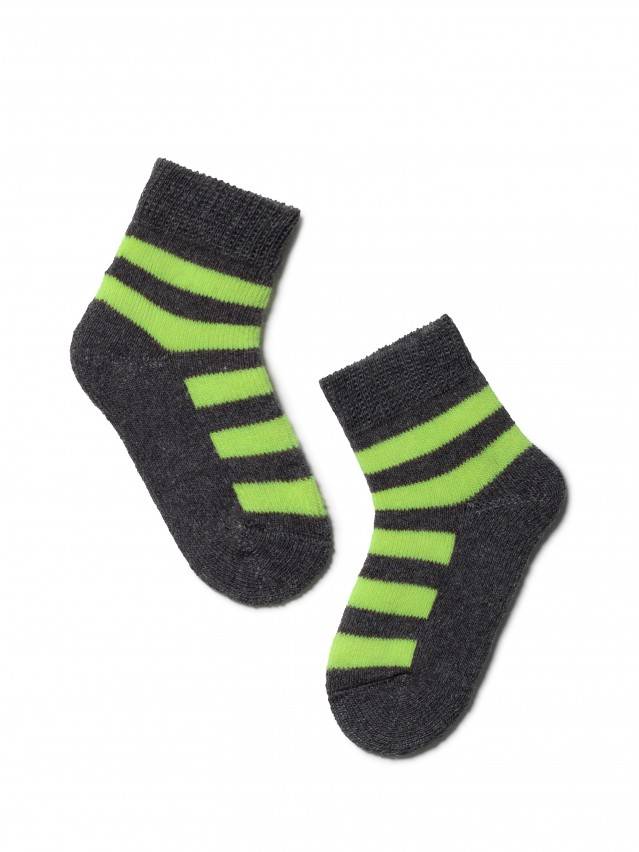 Шкарпетки дитячі SOF-TIKI 7С-46СП, р. 10, 210 темно-сірий-салатовий - 1