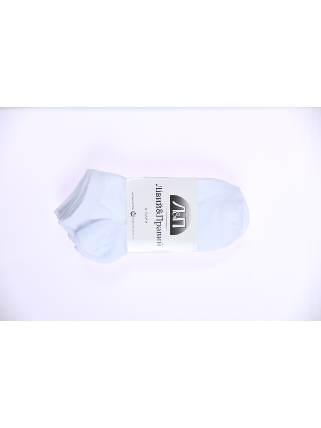 Набір шкарпеток жін. Л&П 121/4 пари (короткі),р.36-40, 04 білий - 2