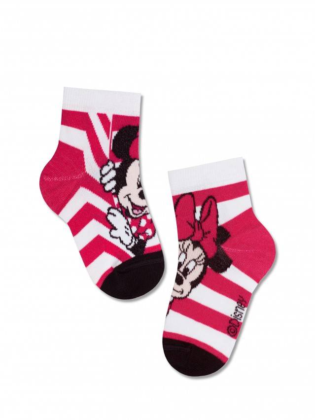 Укорочені бавовняні шкарпетки із зображенням улюблених персонажів мультфільмів «Disney» – Міккі і Мінні Маус. Малюки будуть в захваті! - 2