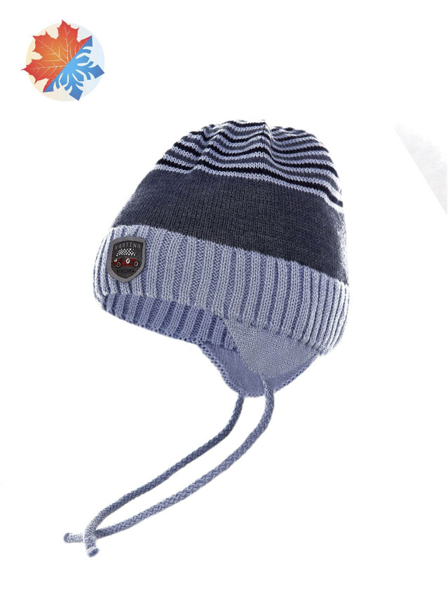 Шапка дитяча ESLI 17С-36СП, р.48-50, блакитний-джинс - 1