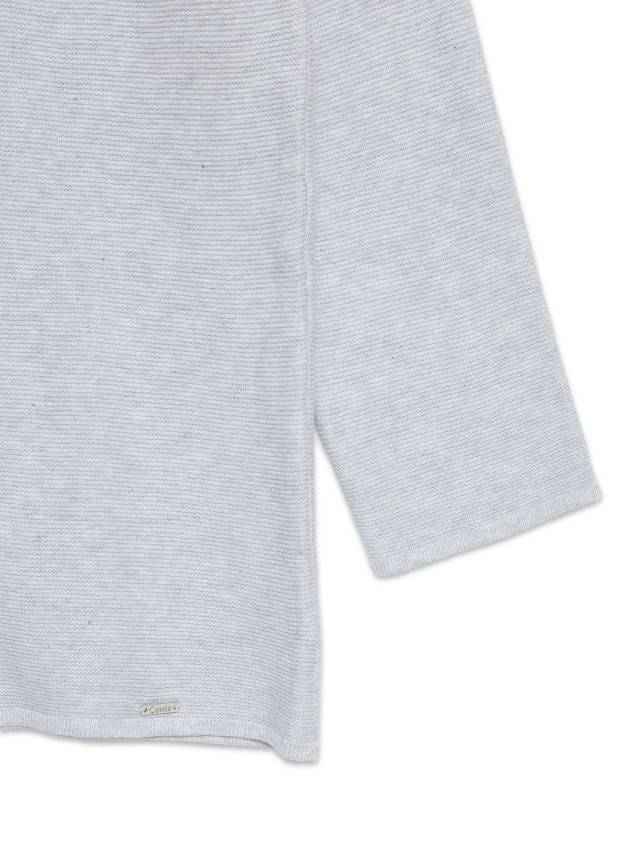 Джемпер жіночій трикотажни й прямого сілуету с рукавами 3/4. Виріз горловини круглий і оброблен прикетлеваною одинарной бейкою. - 5