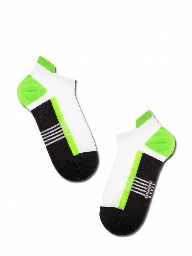 Шкарпетки чоловічі ACTIVE (ультракороткі) 16С-72СП, р. 25, 083 темно-сірий-салатовий - 1