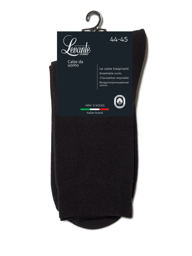 Шкарпетки чоловічі LEV L0237S, р.40-41, 000 black - 2