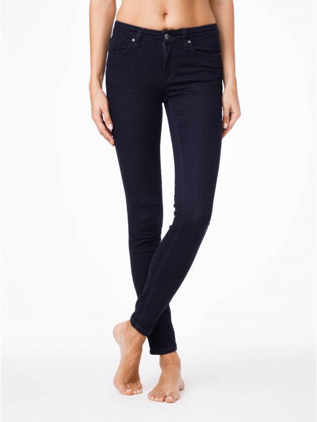 Штани джинсові жіночі 623-100R, р.170-90, темно-синій - 1