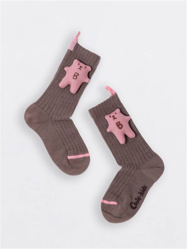 Шкарпетки дитячі CK TIP-TOP (декор, ведмедики) 20С-170СП, р.14, 574 кавовий - 1