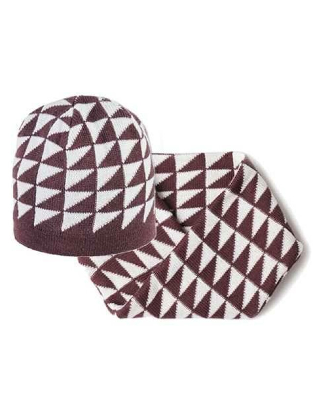 Комплект дитячий трикотажний: шапка та шарф,-снуд 13С-62СП;13С-63СП, р.54; 14*58, моро-екрю - 1