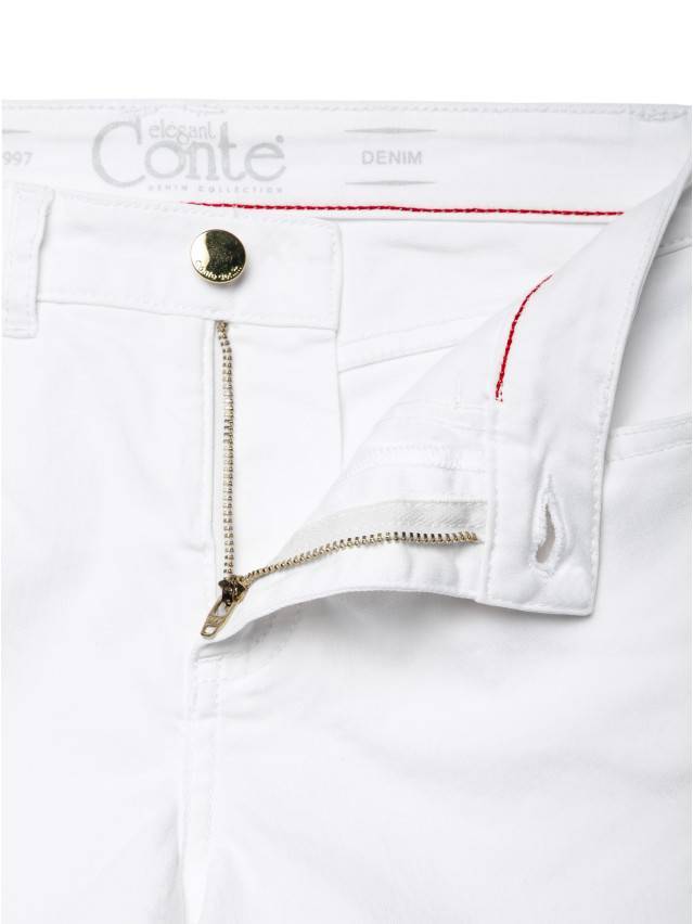 Білі джинсові шорти з ефектом 