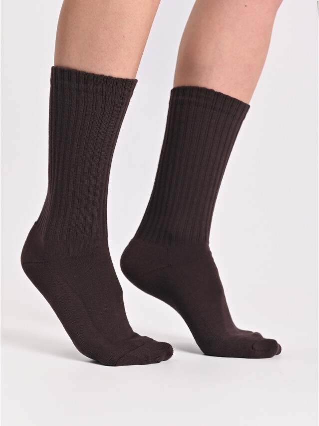 Шкарпетки жін. MS M0115S (високі, махр. стопа) р.36-38, 00 коричневий - 2
