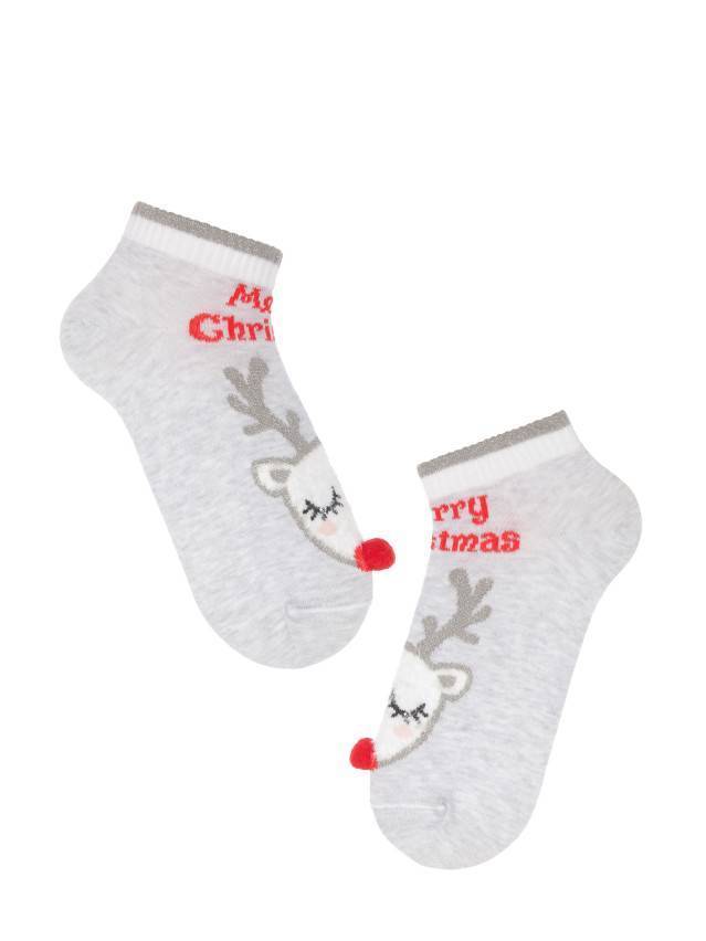 Шкарпетки жіночі бавовняні NEW YEAR (короткі) 18С-79СП, р.36-39, 384 світло-сірий - 2