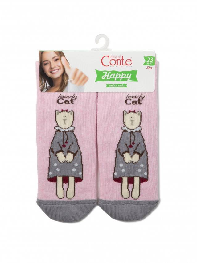 Шкарпетки жіночі бавовняні HAPPY (махрові, з антиковзаючим покриттям) 17С-44СП, р.38-39, 292 світло-рожевий - 3