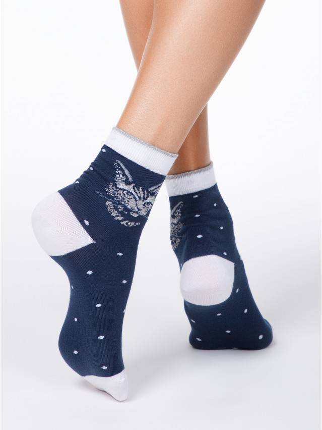 Шкарпетки жіночі бавовняні CLASSIC 17С-46СП, р.36-37, 119 темно-синій - 2