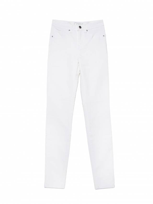 Ультракомфорні білі джинси skinny з високою посадкою CON - 241 - 4