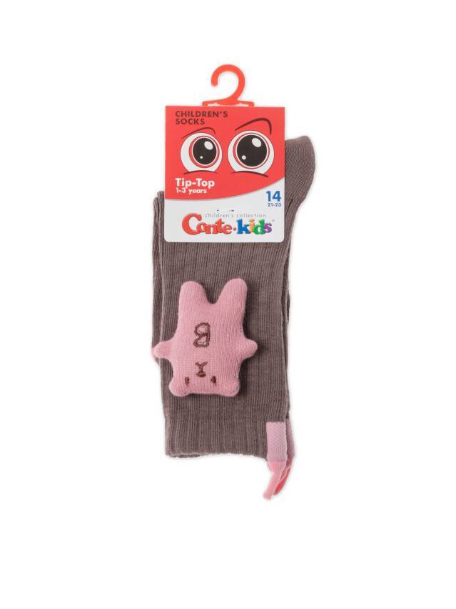 Шкарпетки дитячі CK TIP-TOP (декор, ведмедики) 20С-170СП, р.14, 574 кавовий - 2