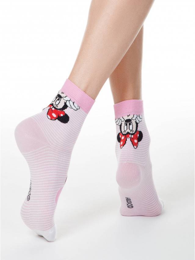 Жіночі шкарпетки з бавовни із зображенням чарівної Мінні Маус. В них ви будете милою і кокетливою, як модниця Мінні. - 2