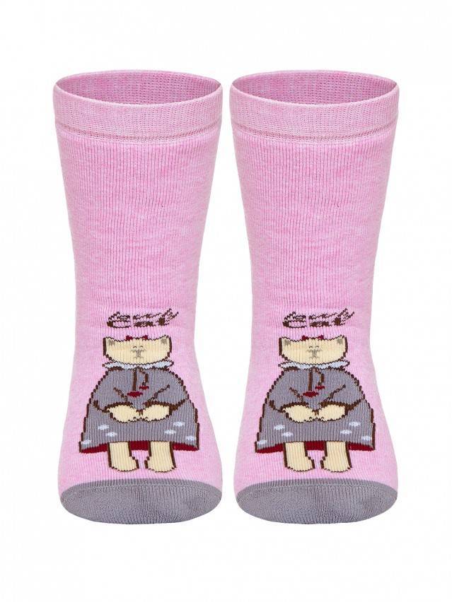 Шкарпетки дитячі ВЕСЕЛІ НІЖКИ (махрові, з антиковзаючим покриттям) 17С-45СП, р.16, 292 світло-рожевий - 1