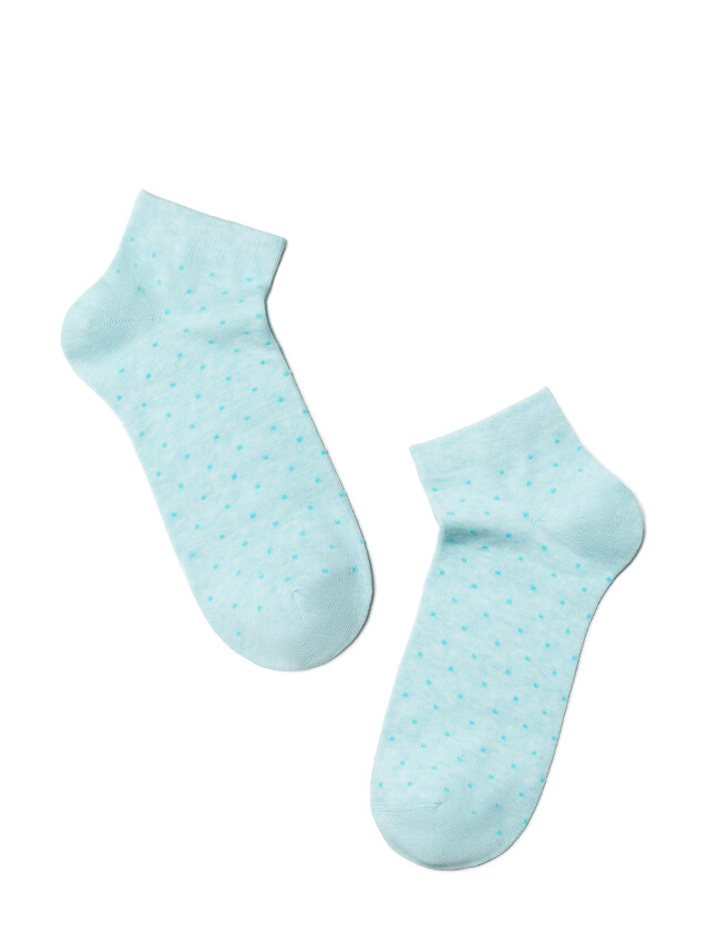 Шкарпетки жіночі бавовняні ESLI CLASSIC (короткі, 2 пари) 14С-116СПЕ, р.23, 802 блідо-бірюзовий-джинс - 2
