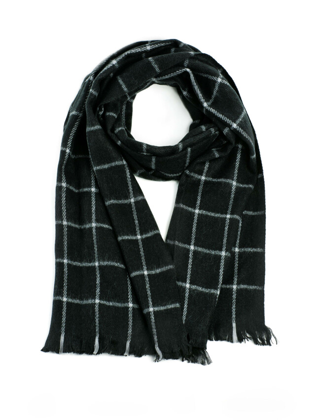 Аксесуар ESLI Шарф жіночий ES106, р.180,0х50,0, чорний - 1