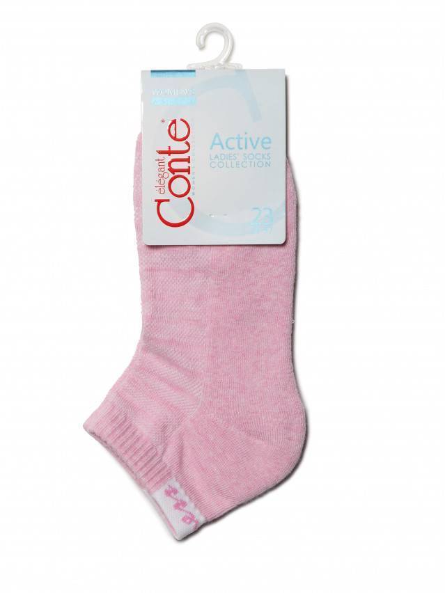 Шкарпетки жіночі бавовняні ACTIVE (короткі, махр. стопа) 16С-92СП, р. 23, 091 світло-рожевий - 3