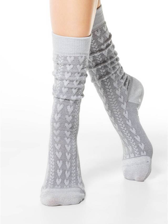 Шкарпетки жіночі бавовняні CE NEW YEAR 21С-28СП (антиковзкі),р.36-39, 286 світло-сірий - 2