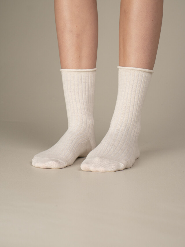 Шкарпетки жіночі M0106S (високі без резинки),р.36-40, 00 айворі - 2