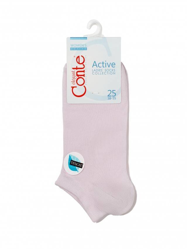 Шкарпетки жіночі віскозні ACTIVE (ультракороткі, tencel) 15С-77СП, р. 23, 079 світло-рожевий - 3