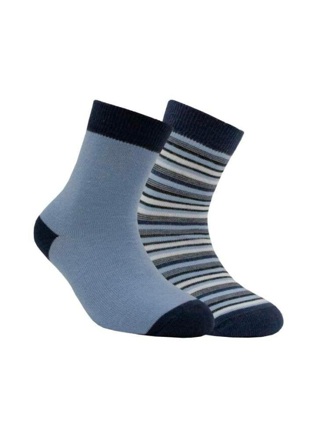 Шкарпетки дитячі ESLI (2 пари) 14С-14СПЕ, р.12, 708 блакитний-темно-синій - 1