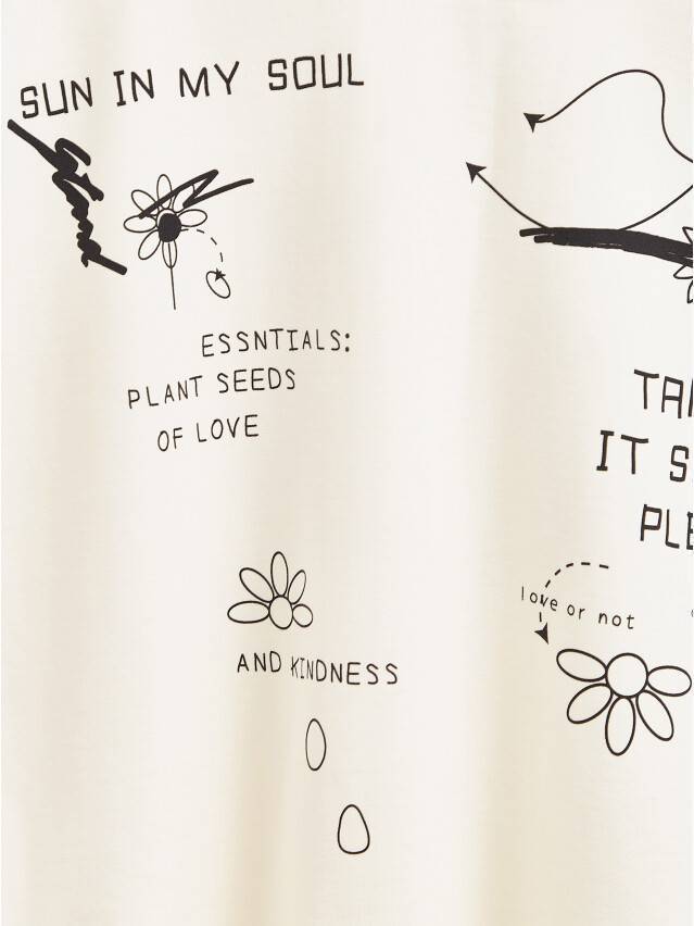 Жіноча футболка CE LD 1773, р.170-84, ecru - 6