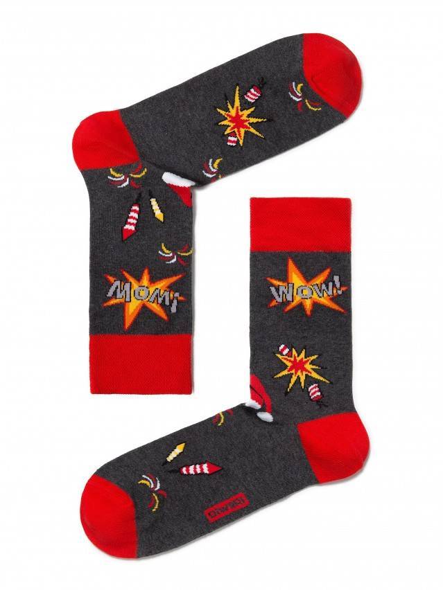 Шкарпетки чоловічі DIWARI (новорічні) 17С-53СП, р.27-29, 307 темно-сірий - 1
