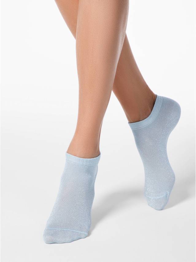 Шкарпетки жіночі віскозні ACTIVE (короткі, люрекс) 17С-57СП, р.36-37, 000 світло-блакитний - 1