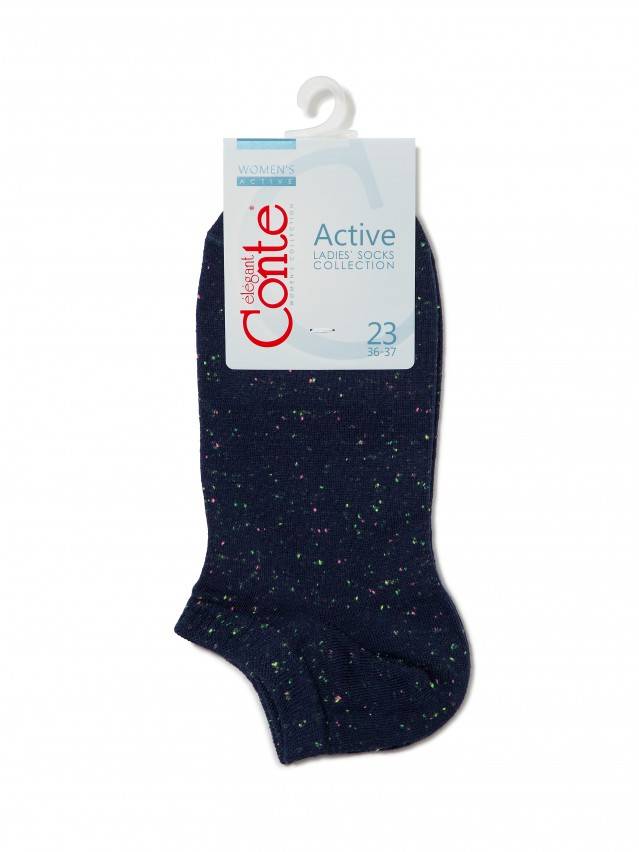 Шкарпетки жіночі бавовняні ACTIVE (ультракороткі, pixels) 16С-62СП, р. 23, 085 темно-синій - 3