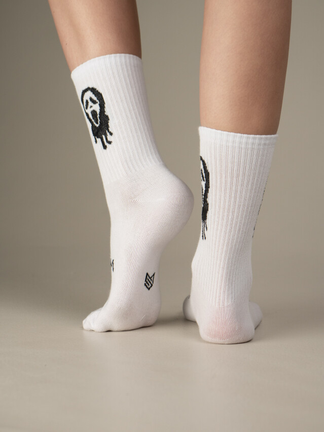 Шкарпетки M0303S Fancy (Scream) р.42-45, 42 білий - 2