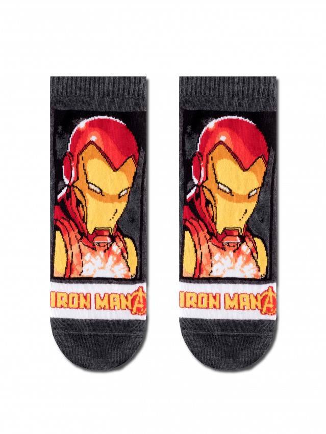 Укорочені чоловічі шкарпетки з бавовни із зображенням супергероїв «MARVEL». Шкарпетки з Людиною-Павуком, Халком, Залізною Людиною і - 1