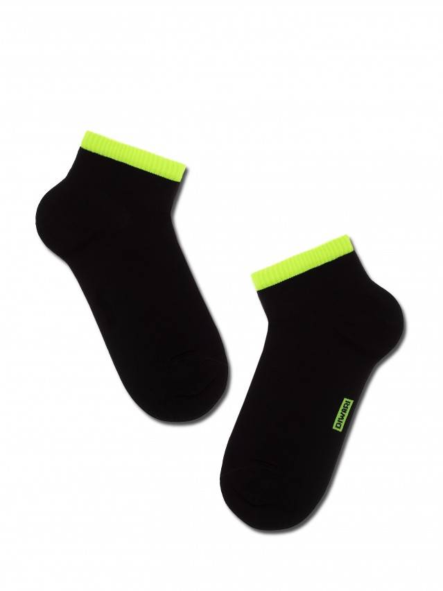 Шкарпетки чоловічі ACTIVE (короткі),р. 25, 068 чорний-салатовий - 1